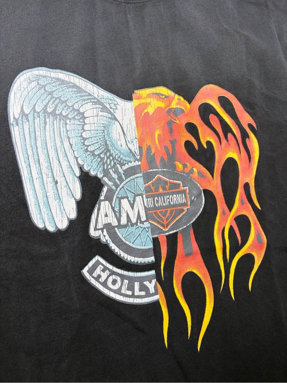 AMIRI Men's Medium Oversized Graphic T-Shirt Vintage Faded
Wash Flame Eagle - Picture 2 of 4
